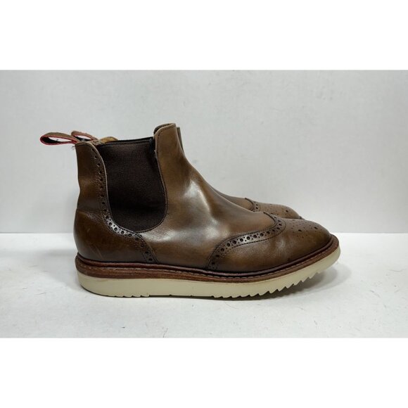 Allen Edmonds Walker Brown Leather Chelsea Wingtip Boots Men’s Size 8 D 5256 - Picture 1 of 9